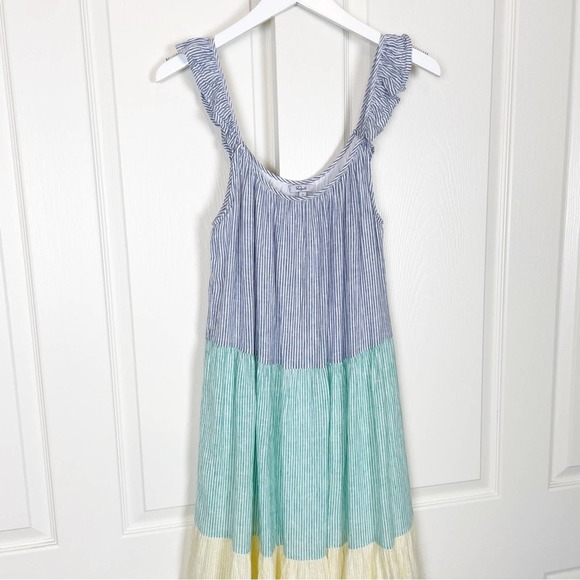 Rails Blue, Green, and Cream Midi Dress - Picture 4 of 11